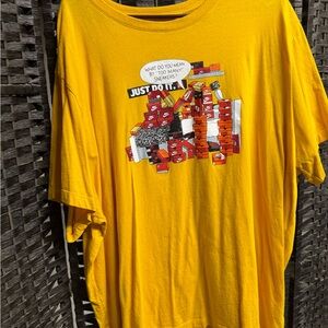 Nike Men's Yellow Graphic Tee size 3XL excellent worn once condition